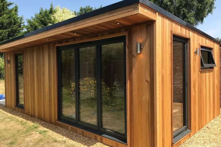 Bespoke Crusoe Garden Room With Cedar Clad Insulation in Oxford