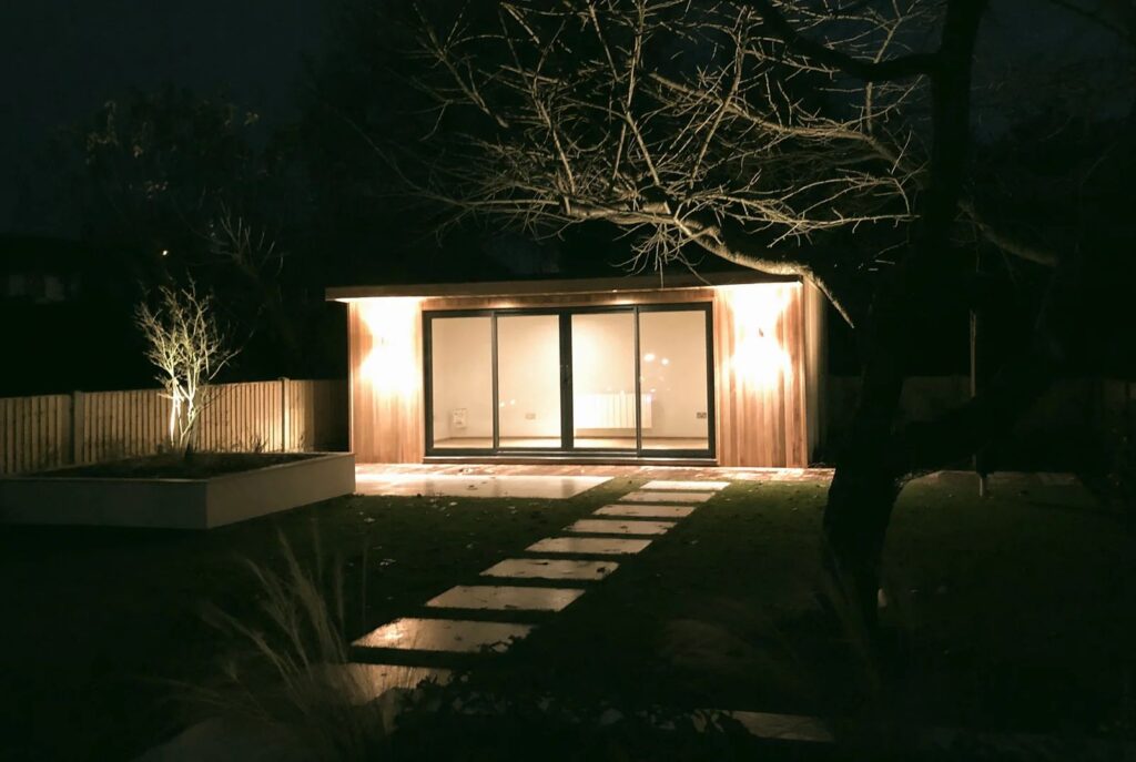 A Cedar Clad Insulated Home Office Garden Room in West Bridgeford, Nottingham