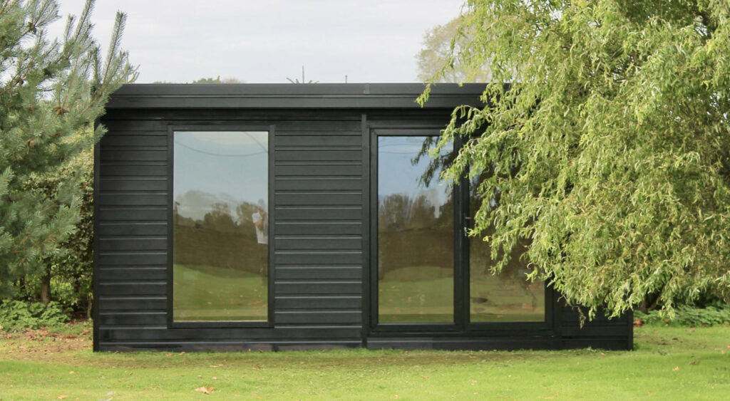 A Black Painted Garden Room