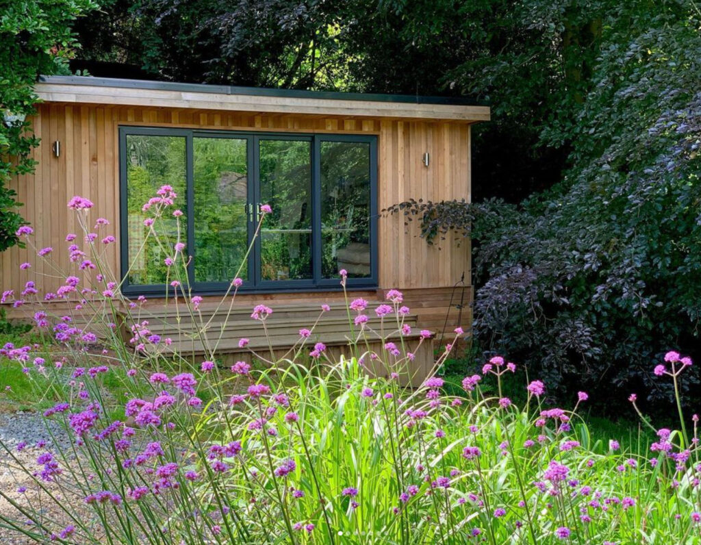 Outside a Home Office Garden Room in Kent