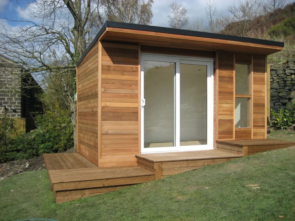 Outside of The Crusoe Cabin