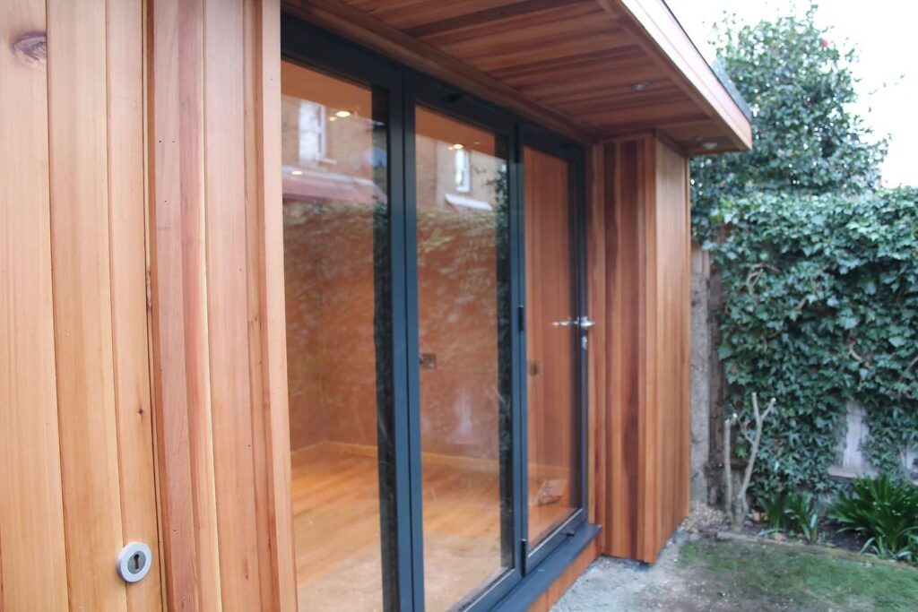 Side-front view of Garden Room