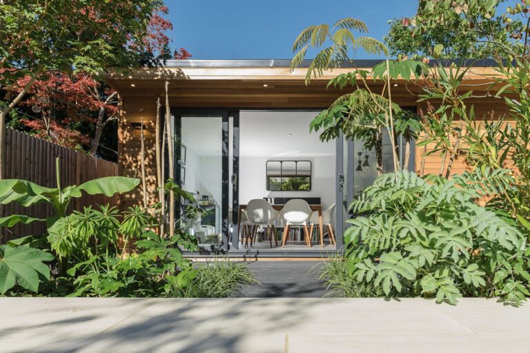 Outside a Home Office Garden Room