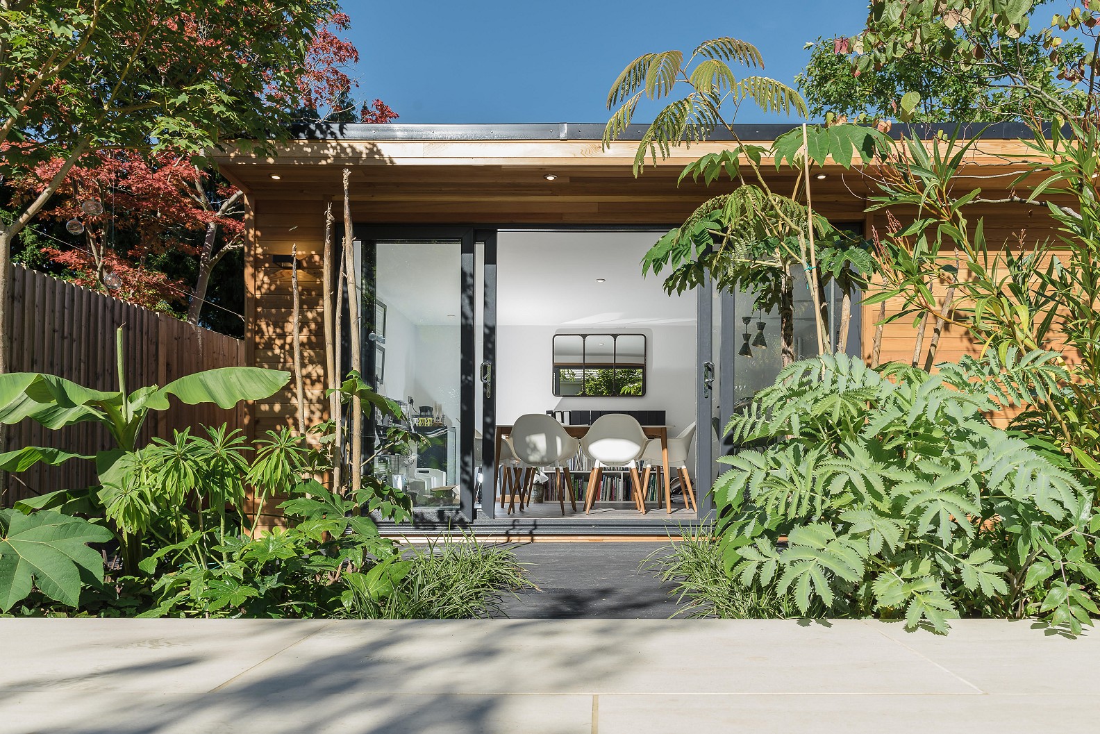 Outside a Home Office Garden Room