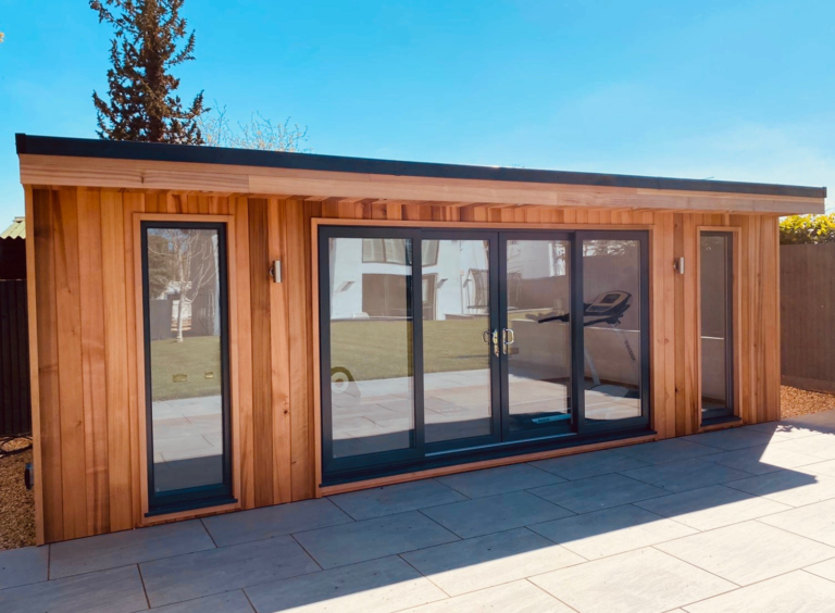 How big should a garden room gym be?